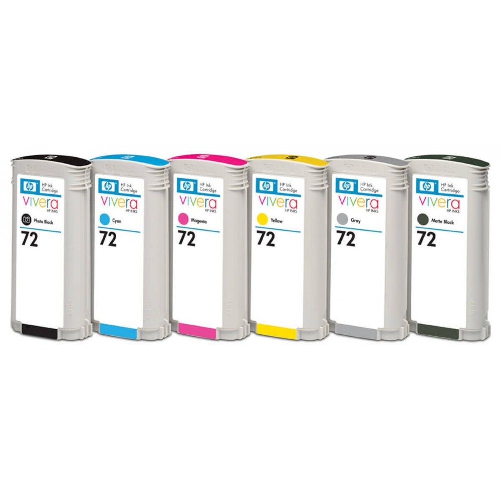 PACK 6 Compatible HP 72 Ink Cartridges