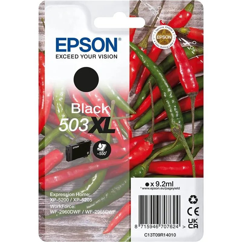 Tinteiro Epson 503XL Preto Original - C13T09R14010C13T09R14010EpsonTinteiros Originais EpsonChip Ink | Informática | Tinteiros e Toners | Gaming