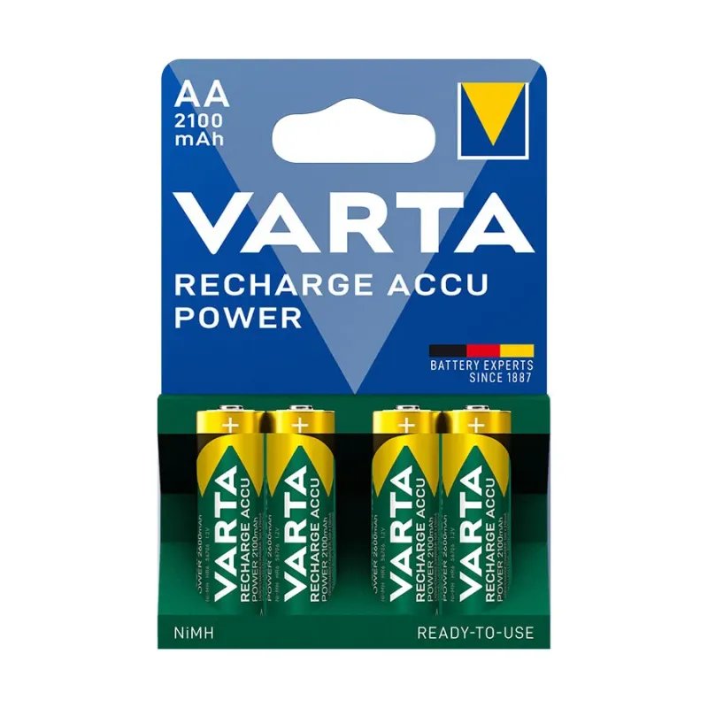 Pilha Recarregável Varta AA 1.2V 2100mAh HR06 5670656706-VARTAVartaPilhas RecarregáveisChip Ink | Informática | Tinteiros e Toners | Gaming