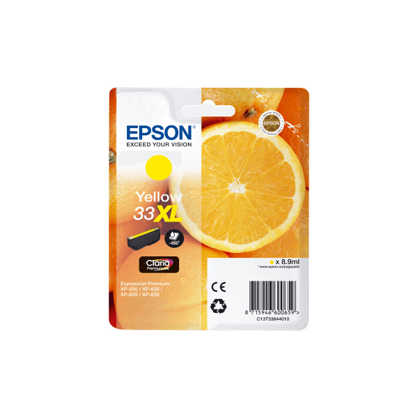 Original Epson T3364XL Yellow Ink Cartridge