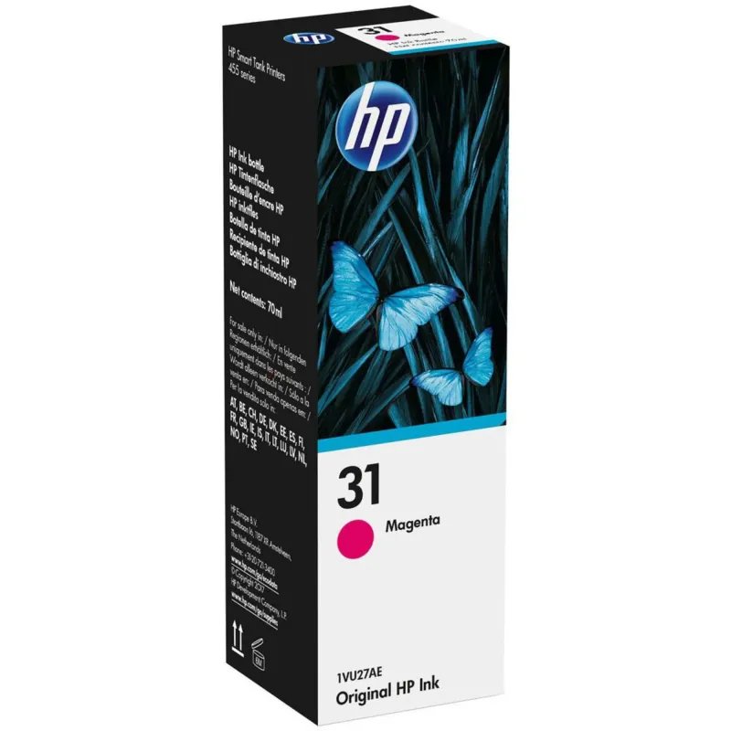 Tinta HP 31 Magenta 70ml Original - 1VU27AE1VU27AEHPTinteiros Originais HPChip Ink | Informática | Tinteiros e Toners | Gaming