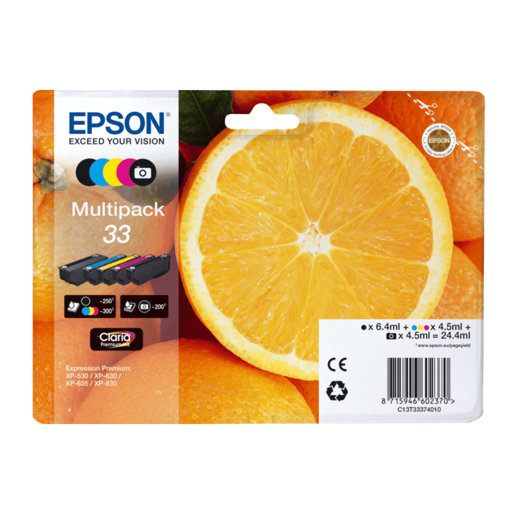 Original Epson T3337 Multipack 5 Color Ink Cartridge