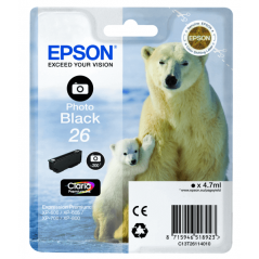 Original Ink Cartridge Epson T2611 Black Photo Claria Premium