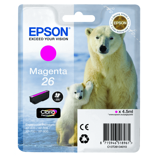 Tinteiro Original Epson T2613 Magenta Claria Premium