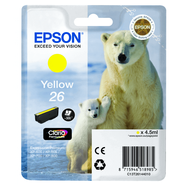 Cartucho de tinta amarillo original Epson T2614 Premium