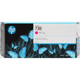 Tinteiro HP DesignJet 738 Magenta 300ml Original676M7AHPTinteiros Originais HPChip Ink | Informática | Tinteiros e Toners | Gaming