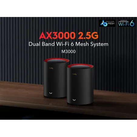 Mesh Cudy AX3000 (2-Pack) WiFi 6 Dual-Band (2,4 GHz / 5 GHz)