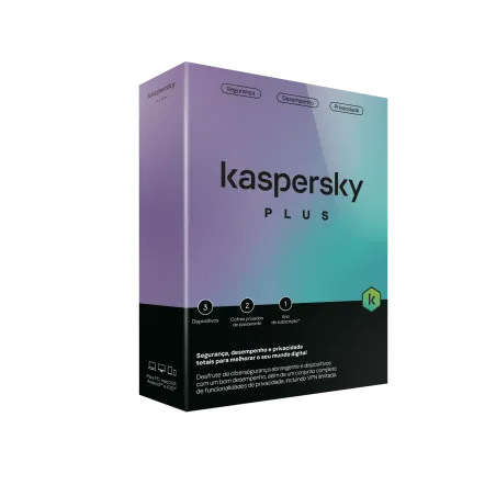 Antivírus Kaspersky Plus 3 Dispositivo 1 anoKL1042S5CFS-Mini-PTKasperskyAntivírusChip Ink | Informática | Tinteiros e Toners | Gaming