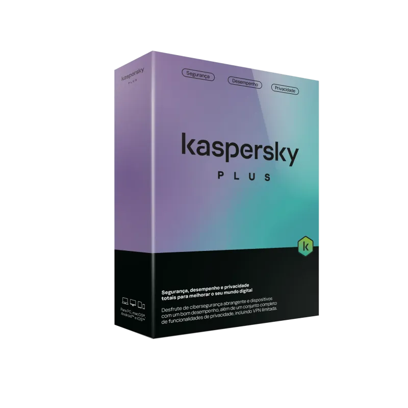 Antivírus Kaspersky Plus 5 Dispositivo 1 anoKL1042S5EFS-Mini-PTKasperskyAntivírusChip Ink | Informática | Tinteiros e Toners | Gaming