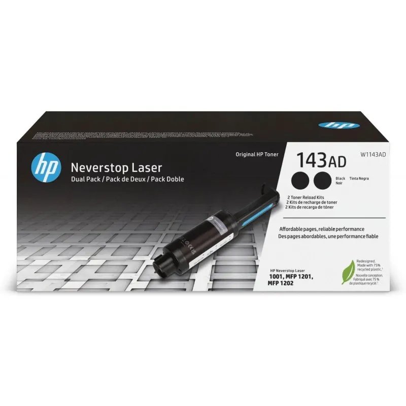 Toner HP 143AD Neverstop Laser Preto OriginalW1143ADHPToners Originais HPChip Ink | Informática | Tinteiros e Toners | Gaming