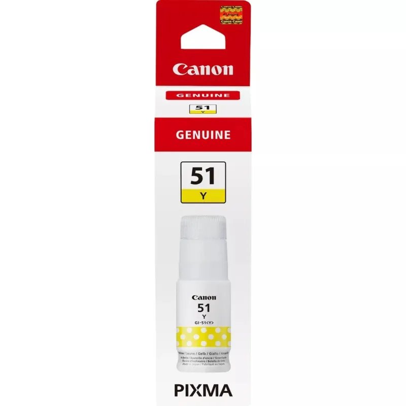 Tinta Canon GI51Y Amarelo Original4548C001CanonTinteiros Originais CanonChip Ink | Informática | Tinteiros e Toners | Gaming