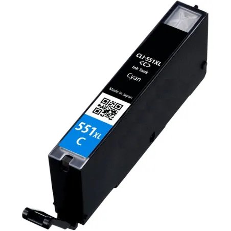 Tinteiro Canon CLI551XL Azul 6444B001 Compatível