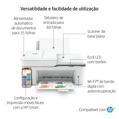 Impressora HP Multifunções DeskJet 4120e Wireless