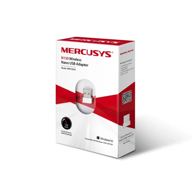 Adaptador Mercusys USB Nano Sem Fios N150 - até 150MbpsMW150USMercusysPlacas de RedeChip Ink | Informática | Tinteiros e Toners | Gaming