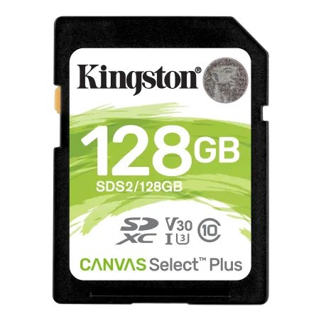 Cartão Memória Kingston Canvas Select Plus C10 U3 V30 UHS-I SDXC 128GBSDS2/128GBKingstonCartões de MemóriaChip Ink | Informática | Tinteiros e Toners | Gaming