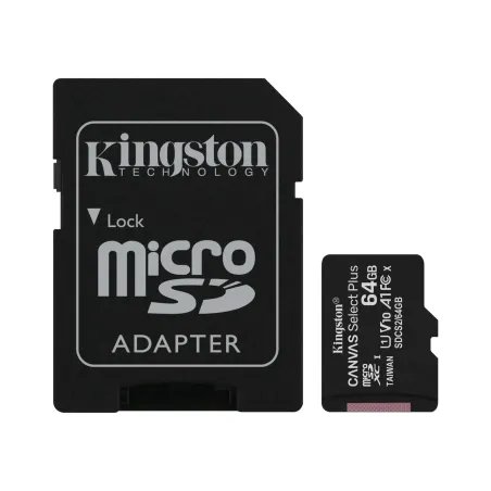 Cartão Memória Kingston Canvas Select Plus C10 A1 UHS-I microSDXC 64GB + Adaptador SDSDCS2/64GBKingstonCartões de MemóriaChip Ink | Informática | Tinteiros e Toners | Gaming
