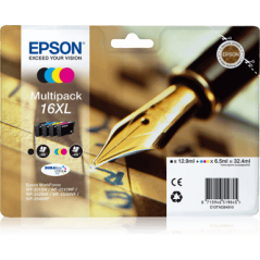 Tinteiros Originais Epson T1636 XL PACK 4 CORES C13T16364010