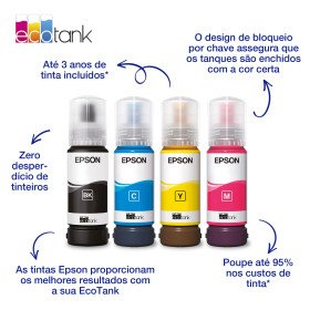 Epson Garrafa de tinta Magenta EcoTank 103C13T00S34A10EpsonTinteiros Originais EpsonChip Ink | Informática | Tinteiros e Toners | Gaming