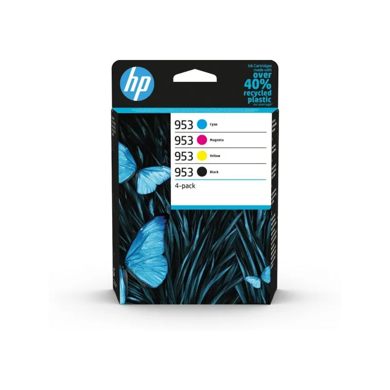 Pack 4 Tinteiros HP 953 Preto e Cores Original - 6ZC69AE6ZC69AEHPTinteiros Originais HPChip Ink | Informática | Tinteiros e Toners | Gaming