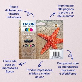 Epson Singlepack Black 603 InkC13T03U14010EpsonTinteiros Originais EpsonChip Ink | Informática | Tinteiros e Toners | Gaming
