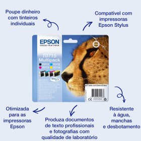 Epson Singlepack Yellow T0714 DURABrite Ultra InkC13T07144012EpsonTinteiros Originais EpsonChip Ink | Informática | Tinteiros e Toners | Gaming