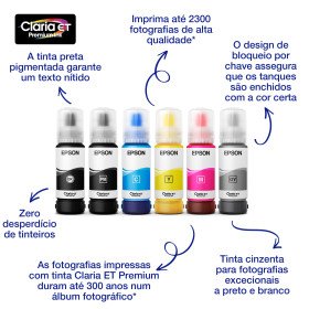 Epson 114 EcoTank Magenta ink bottleC13T07B340EpsonTinteiros Originais EpsonChip Ink | Informática | Tinteiros e Toners | Gaming