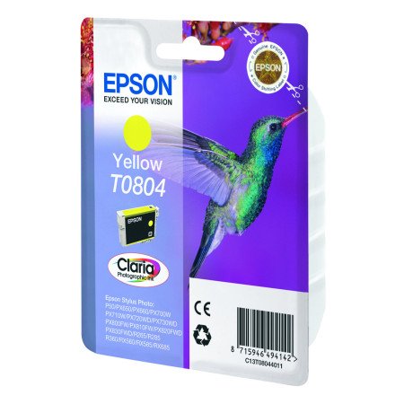 Epson Hummingbird Tinteiro Amarelo T0804 Tinta Claria PhotographicC13T08044011EpsonTinteiros Originais EpsonChip Ink | Informática | Tinteiros e Toners | Gaming