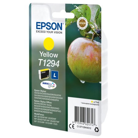 Epson Apple T1294 Conjunto individual amarelo DURABrite Ultra MaçãC13T12944012EpsonTinteiros Originais EpsonChip Ink | Informática | Tinteiros e Toners | Gaming