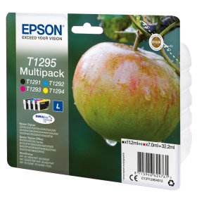 Epson Apple T1295 Tinta multipack de 4 cores DURABrite Ultra MaçãC13T12954012EpsonTinteiros Originais EpsonChip Ink | Informática | Tinteiros e Toners | Gaming