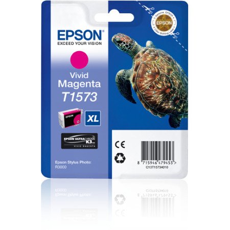 Epson Turtle Tinteiro T1573 Vivid Magenta Tinta UltraChrome K3C13T15734010EpsonTinteiros Originais EpsonChip Ink | Informática | Tinteiros e Toners | Gaming