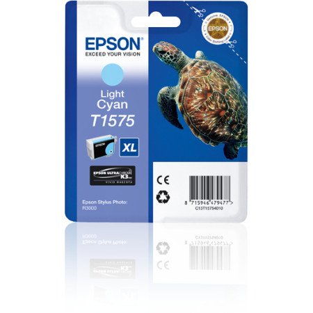 Epson Turtle Tinteiro T1575 Cyan Claro Tinta UltraChrome K3C13T15754010EpsonTinteiros Originais EpsonChip Ink | Informática | Tinteiros e Toners | Gaming