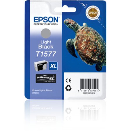 Epson Turtle Tinteiro T1577 Cinzento Tinta UltraChrome K3C13T15774010EpsonTinteiros Originais EpsonChip Ink | Informática | Tinteiros e Toners | Gaming