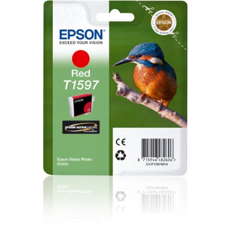 Epson Tinteiro T1597 Vermelho Tinta UltraChrome Hi-Gloss2C13T15974010EpsonTinteiros Originais EpsonChip Ink | Informática | Tinteiros e Toners | Gaming