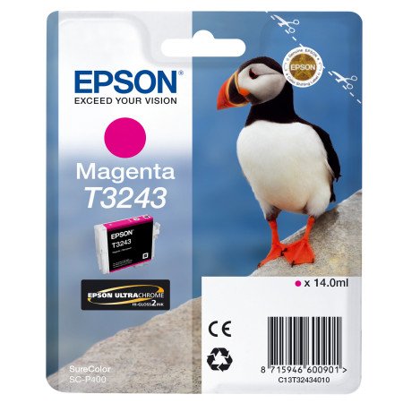 Epson T3243 MagentaC13T32434010EpsonTinteiros Originais EpsonChip Ink | Informática | Tinteiros e Toners | Gaming
