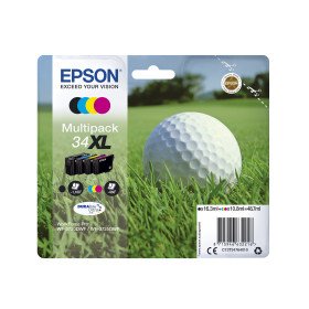 Epson Golf ball 34XL Conjunto individual amarelo DURABrite Ultra Bola de golfeC13T34744020EpsonTinteiros Originais EpsonChip Ink | Informática | Tinteiros e Toners | Gaming