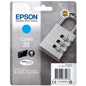 Epson Padlock 35 Conjunto individual ciano DURABrite Ultra CadeadoC13T35824010EpsonTinteiros Originais EpsonChip Ink | Informática | Tinteiros e Toners | Gaming