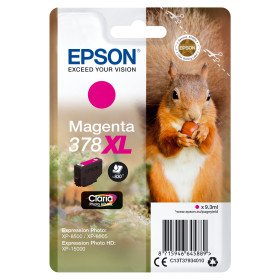Epson Squirrel 378XL Conjunto individual magenta Claria Photo HD EsquiloC13T37934010EpsonTinteiros Originais EpsonChip Ink | Informática | Tinteiros e Toners | Gaming