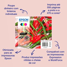 Epson Singlepack Magenta 503 InkC13T09Q34020EpsonTinteiros Originais EpsonChip Ink | Informática | Tinteiros e Toners | Gaming
