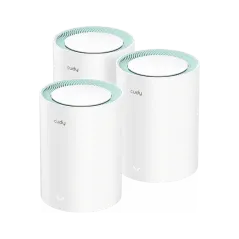 Mesh Cudy AC1200 (3-Pack) Gigabit Dual-Band (2,4 GHz / 5 GHz) 2x Portas 10/100/1000