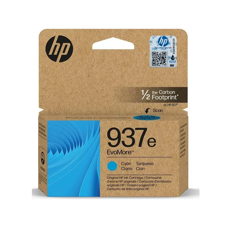 Tinteiro HP 937e Ciano Original - 4S6W6NE4S6W6NEHPTinteiros Originais HPChip Ink | Informática | Tinteiros e Toners | Gaming