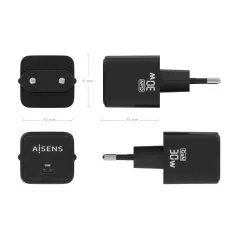 Carregador Aisens GaN USB-C 30W - Carregamento Rápido