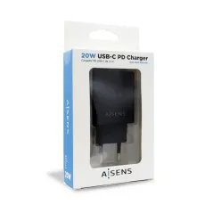 Carregador Aisens USB-C 20W Preto