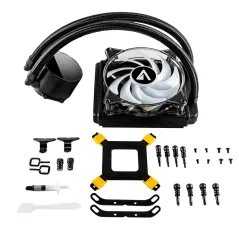 Cooler CPU Abysm Gaming Artic 120 ARGB Kit de Refrigeração Liquida - 120mm - Bomba 2500rpm