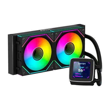 Cooler CPU Abysm Gaming Oceanic 240 ARGB Kit de Refrigeração Liquida - 2 Ventoinhas de 120mm - Bomba 2500rpm - LCD 2.8"AB324011AbysmCooler CPUChip Ink | Informática | Tinteiros e Toners | Gaming