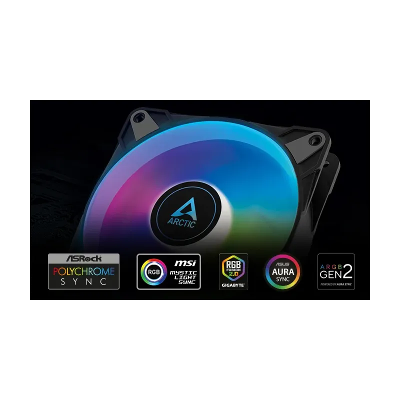 Ventoinha Arctic P12 PWM PST A-RGB 120mm Semi-PassivoACFAN00231AArcticVentoinhas PCChip Ink | Informática | Tinteiros e Toners | Gaming