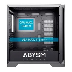 Caixa Gaming Abysm Danube Mura Pro - ATX, EATX, ITX, micro ATX