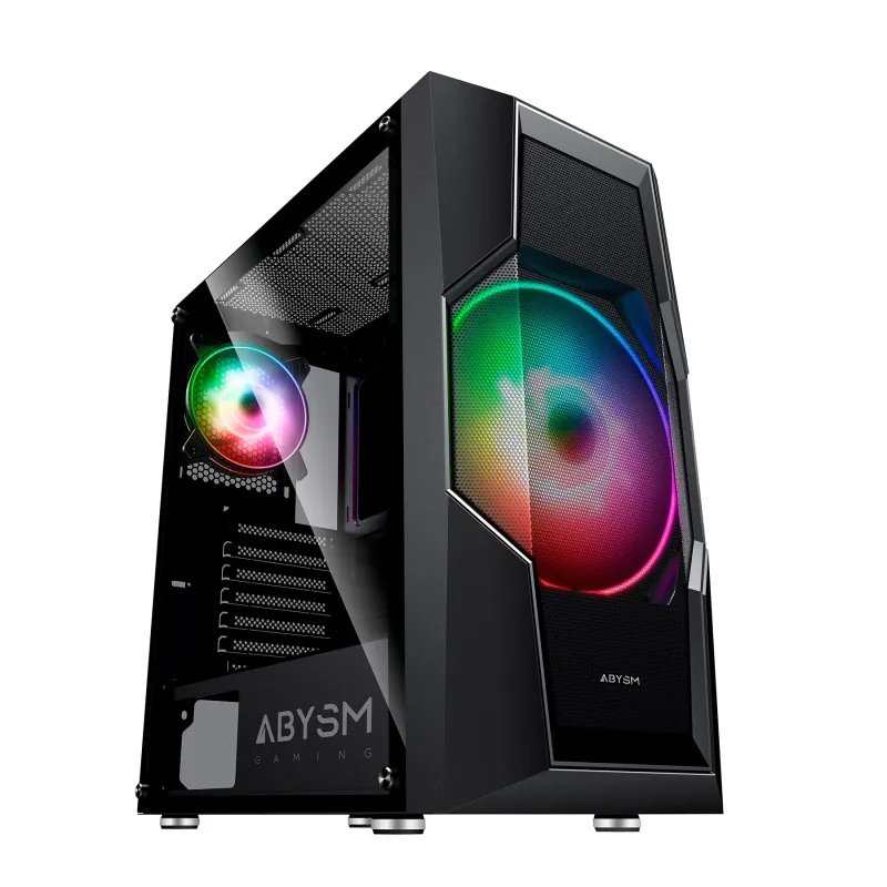 Caixa Gaming Abysm Danube Hron - ATX, ITX, micro ATX - Vidro Temperado - 2 Ventoinhas ARGBAB812105AbysmCaixas PCChip Ink | Informática | Tinteiros e Toners | Gaming