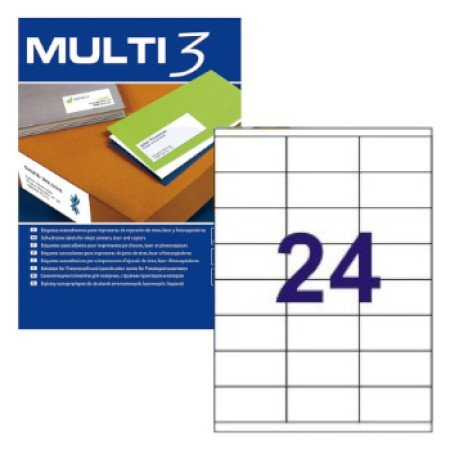 Multi3 Etiquetas 070x035mm 100Fls A4 2400un4703Multi3Fitas e EtiquetasChip Ink | Informática | Tinteiros e Toners | Gaming