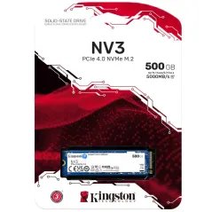 SSD Kingston M.2 2280 NV3 500GB 3D NAND NVMe PCIe Gen 4.0x4