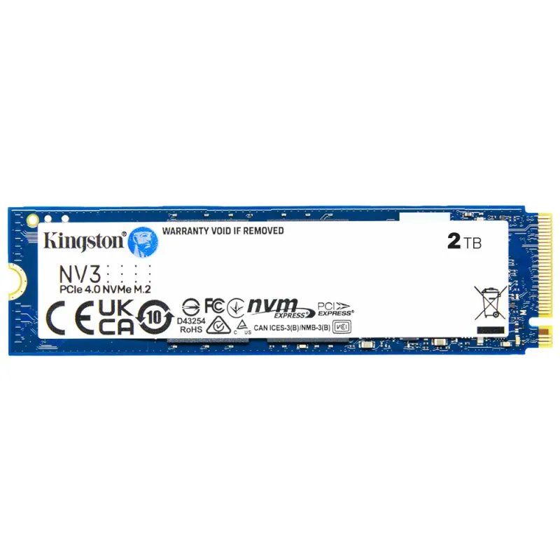 SSD Kingston M.2 2280 NV3 2TB 3D NAND NVMe PCIe Gen 4.0x4SNV3S/2000GKingstonDiscos SSDChip Ink | Informática | Tinteiros e Toners | Gaming